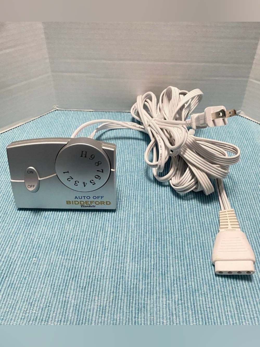 Biddeford TC11BA Electric Heated Blanket Controller Power Cord 4 Prong